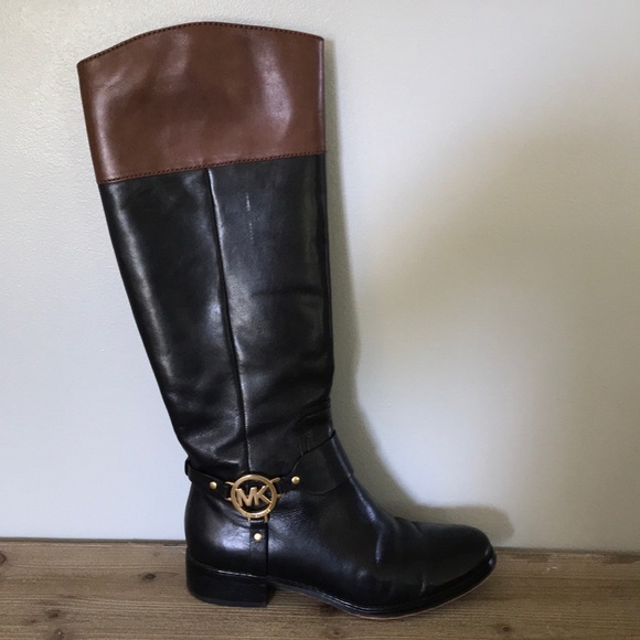 michael kors fulton harness boots